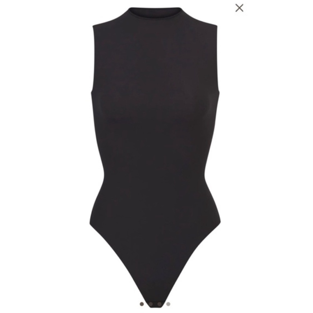 Skims Fits Everybody Mock Neck Sleeveless Bodysuit